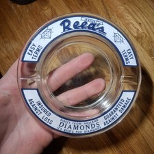 Vintage rare Reed's Jewelers Diamonds  Jewelry  Advertisement glass ashtray picture