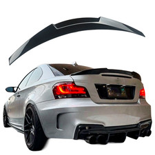 Fit 2007-2013 BMW E82 E88 1-Series Gloss Black M4 Style Rear Trunk Spoiler Wing picture