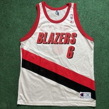 Vintage Bonzi Wells Jersey Portland Trail Blazers Champion Sz 48 XL picture
