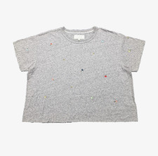 The Great Boxy Tee Womens Large 3 Tossed Floral Quiet Luxury Heathered Gray Top picture