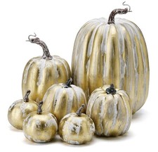 7Pcs Artificial Halloween Decoration Set  Simulation Pumpkins Fall Home Decor  picture