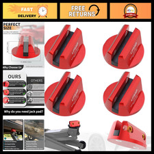 4Pcs Universal Aluminum Magnetic Jack Pad for Pinch Welds - Red, Durable & Secur picture