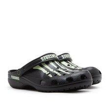 💀 Halloween Crocs x Pleasures Classic Clog Black Skeleton Glow In The Dark 💀 picture