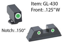 AmeriGlo GL430 Classic 3-Dot Tritium Sight Set UPC: 644406908746 picture