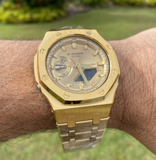 New Casio G-Shock Gold Color GA2100 All Yellow Gold custom MOD picture