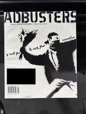 RARE Banksy Adbusters Magazine 2002 September October Vol 10 No. 5  picture