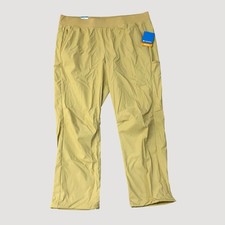 NWT Columbia Omni-Shade Active Fit Pants Womens XXL Beige Straight Leg picture