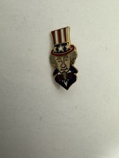 Vtg 1984 Los Angeles Olympic Summer Games Uncle Sam Team USA Support Pin Patriot picture