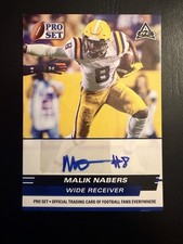 2022 Leaf Pro Set Draft - Autographs Malik Nabers #PSA-MN1 Blue (AU, RC) picture