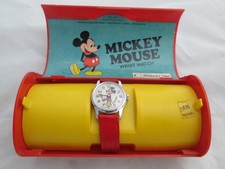 NOS Vintage 1970s Bradley Mickey Mouse Watch MINT Mechanical Working W/ Box picture