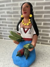 Vintage Josefina Aguilar Beautiful Kneeling Woman Chiles Vibrant Oaxaca Mexico picture