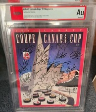 1991 Canada Cup Program Signed By Team Canada Gretzky And 21 Others PSA  picture