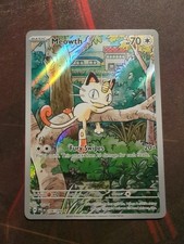 Meowth 106/094 Illustration Rare Phantasmal Flames Pokemon Holo Near Mint picture