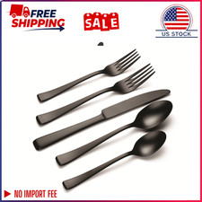 Oneida Harding 20-Piece Black Satin Stainless Steel Flatware Set (Service for 4) picture