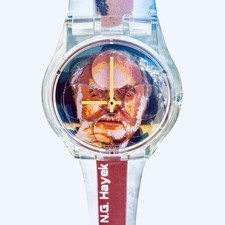 Swatch Hayek Branded Watch SUPZ100 2007 Limited Edition 1000 Made Squiggly NOS picture