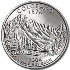 2006 P Colorado Quarter BU Uncirculated Clad 25c Coin picture