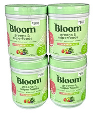 4PK Bloom Nutrition Greens & Superfoods Powder 10.24 Oz Ea Strawberry Kiwi 9/26 picture