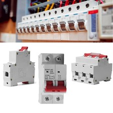AC/DC MCB Mini Circuit Breaker 1/2/3P Type C 6 10 16 25 32 40 63 80 100 125Amp picture