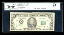 DBR 1981-A $100 Minneapolis Fr. 2170-I Legacy 15 mini-RADAR Serial I00035753A picture