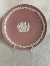Vintage Wedgewood Pink Jasperware 6.75