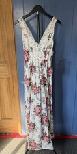 New - Olga Nightgown Negligee - Floral - Medium - 92280 picture