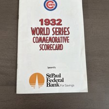 1938 Chicago CUBS World Series Commemorative PROGRAM Replica Souvenir  picture