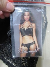 NWT Dreamgirl BRA 34 Black Lace Zip Closure picture