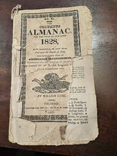 Columbus Almanac For the Year of Our Lord 1828 **Very Rare Nearly 200 years old picture