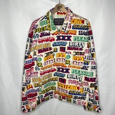 FW17 2017 Supreme NYC x Hysteric Glamour Text Work Jacket in White XL picture