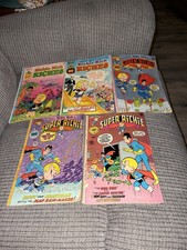 1970s Harvey Comics Lot Of 5 Richie Rich Comic Books F picture