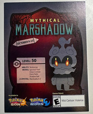 Marshadow GameStop Event Code *Super Rare* | Pokémon Sun and Moon for 3Ds picture