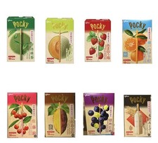 Giant Pocky Japan-only 8-flavor set Glico choco 18 bags in 1 box(1stick per bag) picture