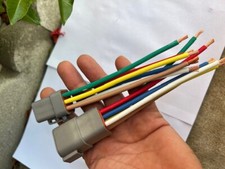 10 AWG Gray Assembled Deutsch DTP  6 Pin waterproof connector 6