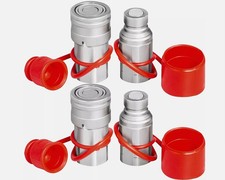 2 Sets Hydraulic Quick Connect Couplers 1/2