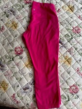 lululemon athletica Women's Pink Ankle Leggings Size 12 Stretch Pull-On picture