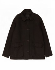 Fay Womens Overcoat UK 16 Large Black DJ10 picture