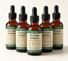 Aurelys Drenaje Linfático Drops,natural herbal formula,gluten-free 1-5 PACK picture