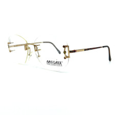 Vintage Luxottica 7570 GOLDELCROPLATED GOLD Metal Frames 55[]18 130 mm picture