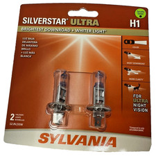 NEW 2 Pack of SYLVANIA H1 SilverStar Ultra Halogen Headlight Bulbs picture