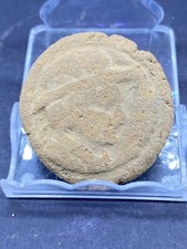 Extremely Amazing Ancient Old Roman Greek Bactrian Double faces Clay Terccotta C picture