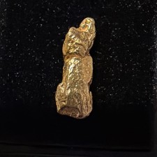 SWEDISH GOLD NUGGET  “THE TOTEM POLE” GOLD 23k+ .458g MUSEUM GRADE- SWEDEN picture