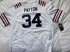 Nike Chicago Bears Walter Payton #34 Men's XL Jersey White Navy Orange NFL picture