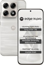 Motorola Edge 70 Pro 5G 256GB Marble Lily White Unlocked Global Version 50MP picture