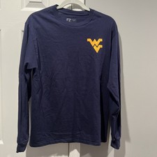 West Virginia University WVU Mountaineers Long Sleeve Shirt Adult Medium picture