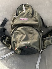 Vintage JanSport Tree Frog 30 30L Hiking Backpack Green Nylon Hip Belt picture