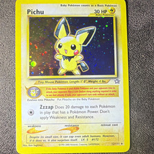 The Pokémon Company Pichu 12/111 Neo Genesis Holo English 30 HP Unlimited picture