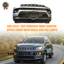 For 2023+ JEEP COMPASS Front Bumper Set Upper Lower w/Grille&Fog Lamps picture