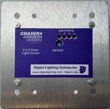 CHASER4: lighting chaser controller 4 x 600W @120V LED lights/neon - Made in USA picture
