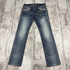 Affliction Straight Jeans Men’s 27x32 Ace Crest Hewitt Blue Denim 110SS246 NWT picture