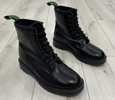 Solovair 8 Eye Derby Boot Black Leather UK 8 EU 42 Made in England - Excellent picture